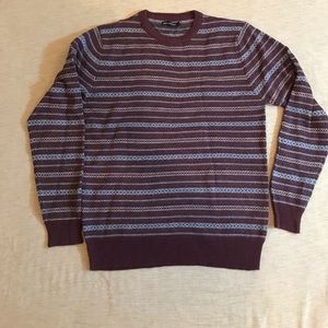 French Connection Woven Crewneck Sweater